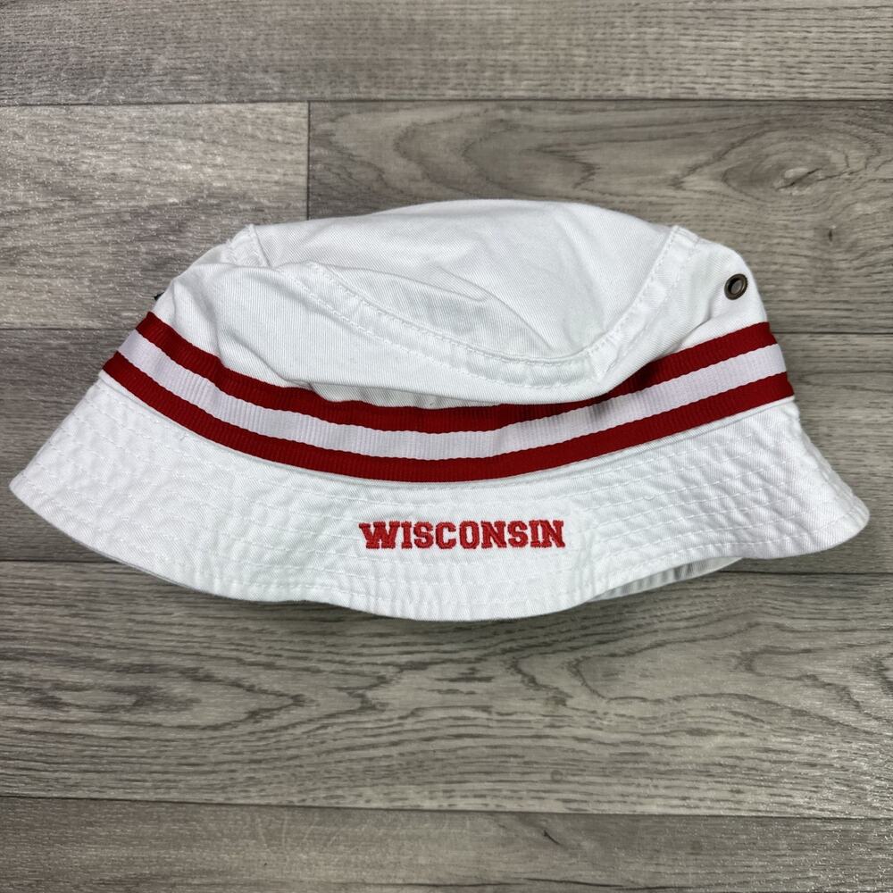 Wisconsin Badgers Legacy Bucket Hat White sz L/XL